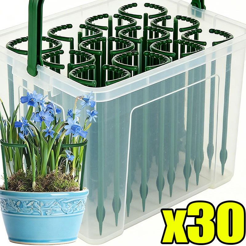 Plant Parent Tools - 30-1PCS Plastic Plant Support Semicircle Pile